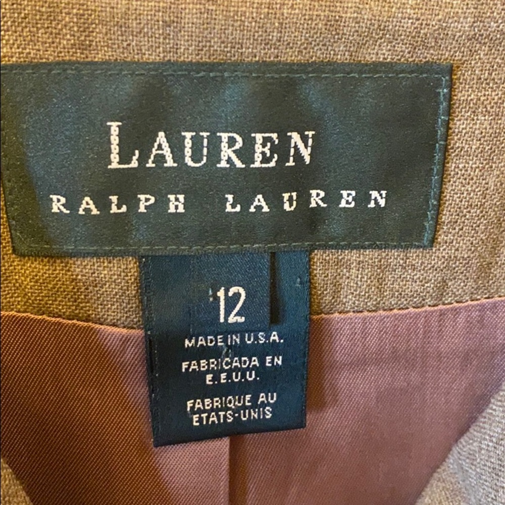 100% wool Made in USA Lauren Ralph Lauren
